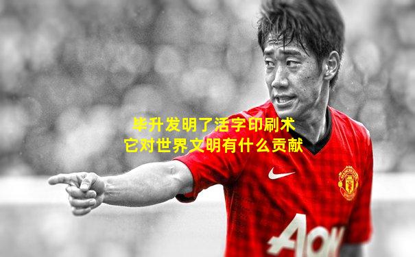 毕升发明了活字印刷术它对世界文明有什么贡献
